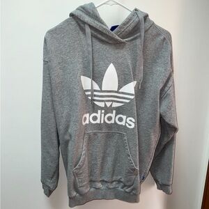 Adidas Trefoil Hoodie Gray Pullover Sweatshirt Women’s Size Small